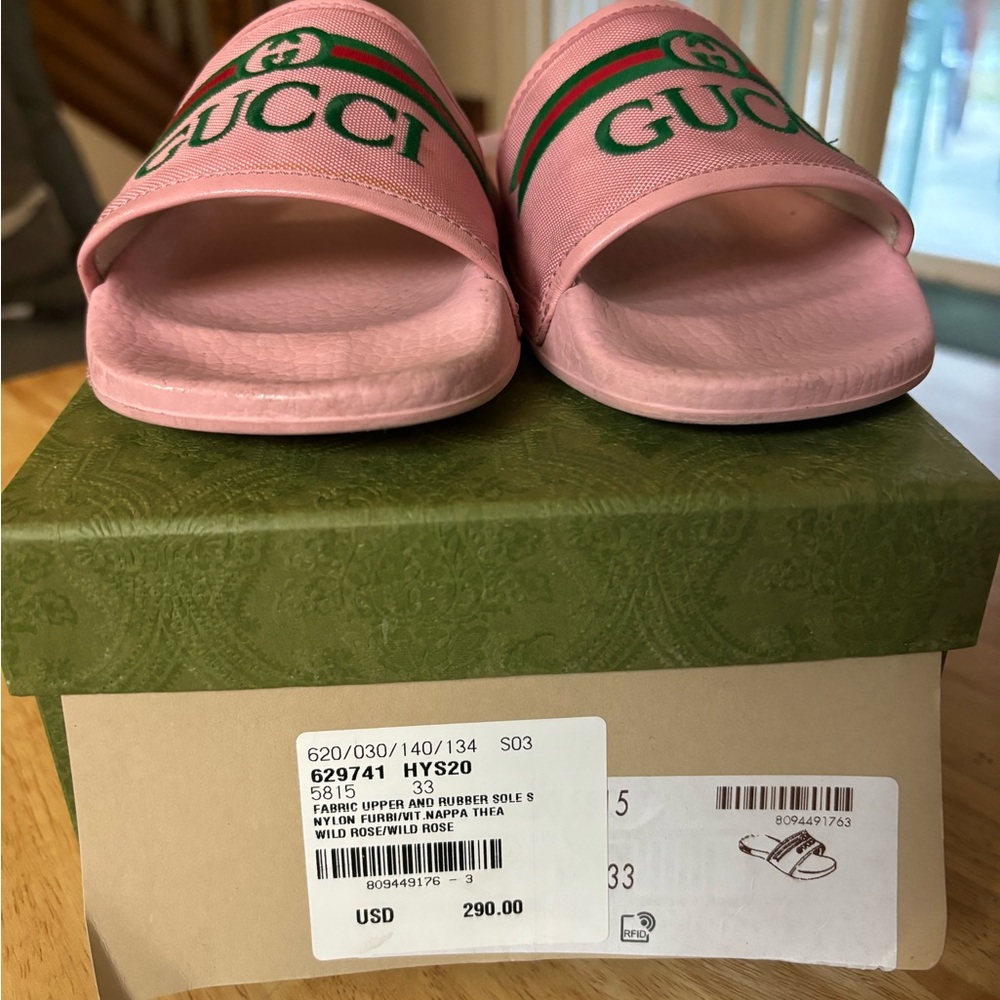 Gucci Girls Slides sz 33 ( 1 US size)
